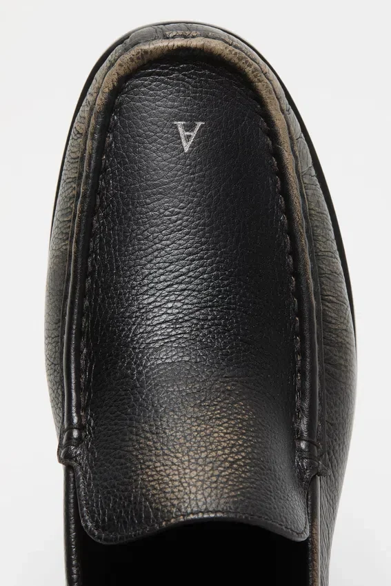 Leather loafers