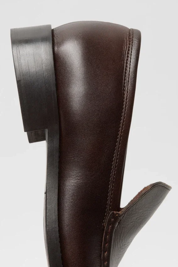 Leather loafers