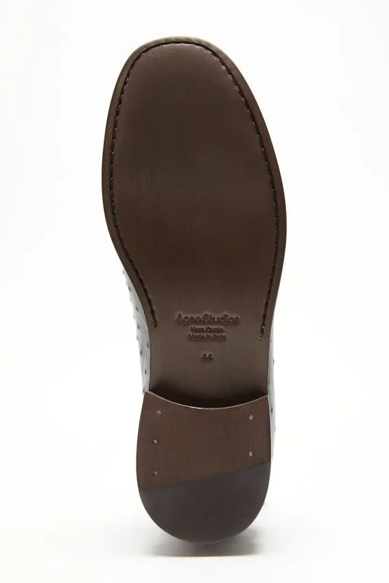 Leather loafers