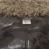 Leather shearling jacket