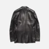 Leather suit jacket