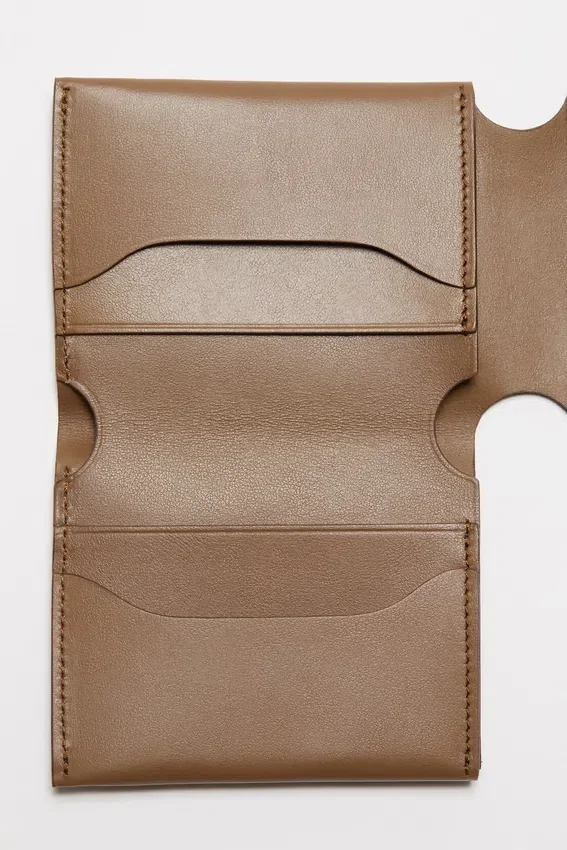 Leather trifold wallet