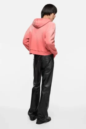 Leather trousers - regular fit