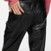 Leather trousers - regular fit