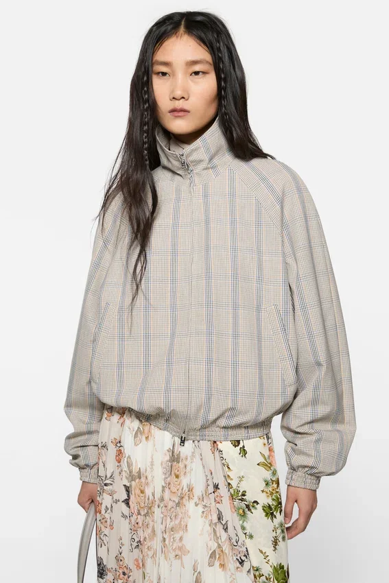 Lightweight check jacket