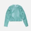 Lizard leather biker jacket