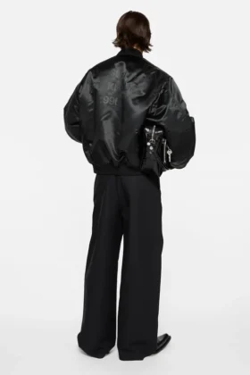 Logo bomber jacket