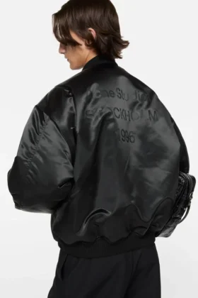 Logo bomber jacket