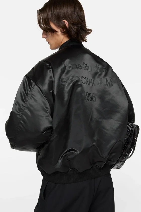 Logo bomber jacket