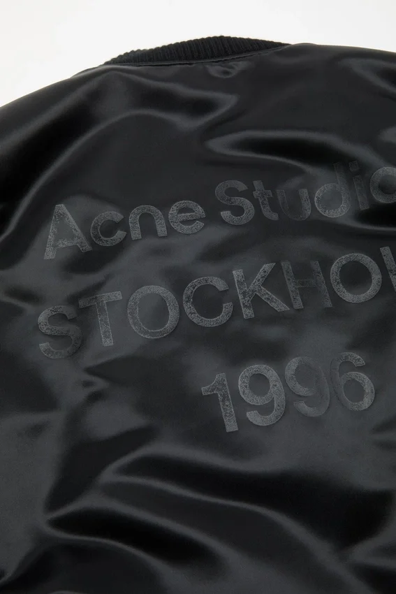 Logo bomber jacket