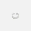 Logo cuff ring