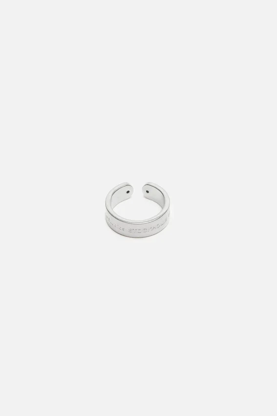 Logo cuff ring