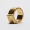 Logo engraved signet ring