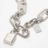Logo padlock necklace