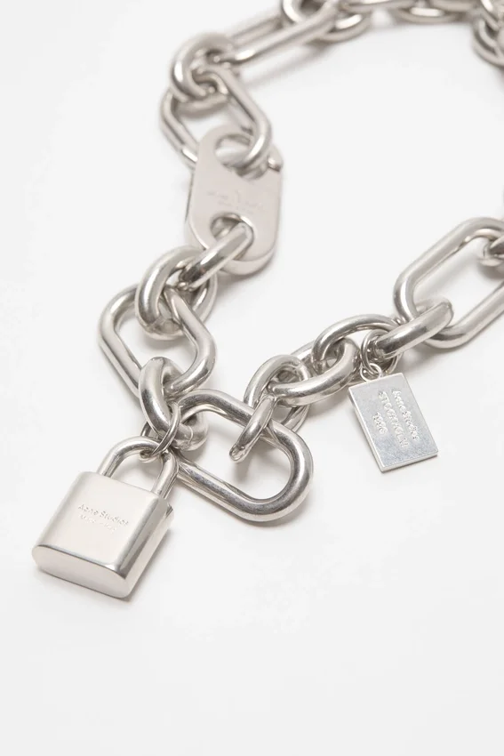 Logo padlock necklace