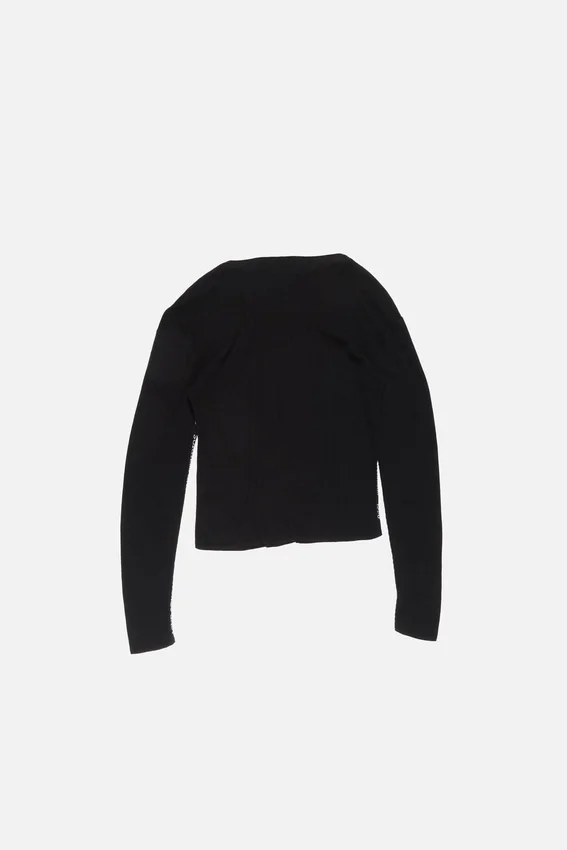 Logo tape knit jumper