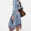Long pleated skirt