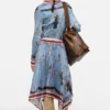 Long pleated skirt