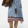 Long pleated skirt