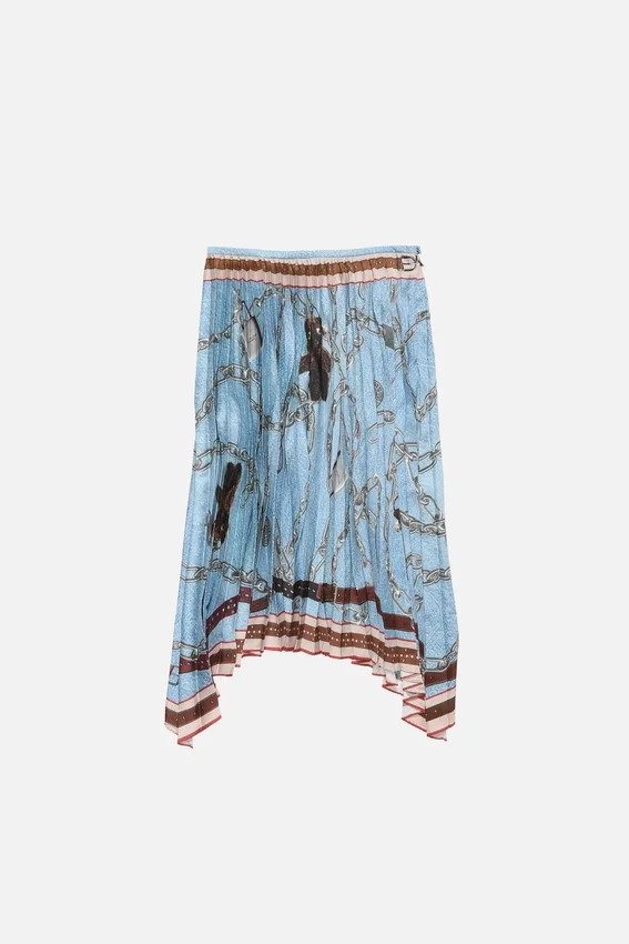 Long pleated skirt