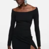 Long-sleeve midi dress