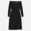 Long-sleeve midi dress