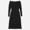 Long-sleeve midi dress