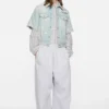 Mended denim jacket