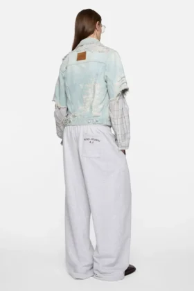 Mended denim jacket