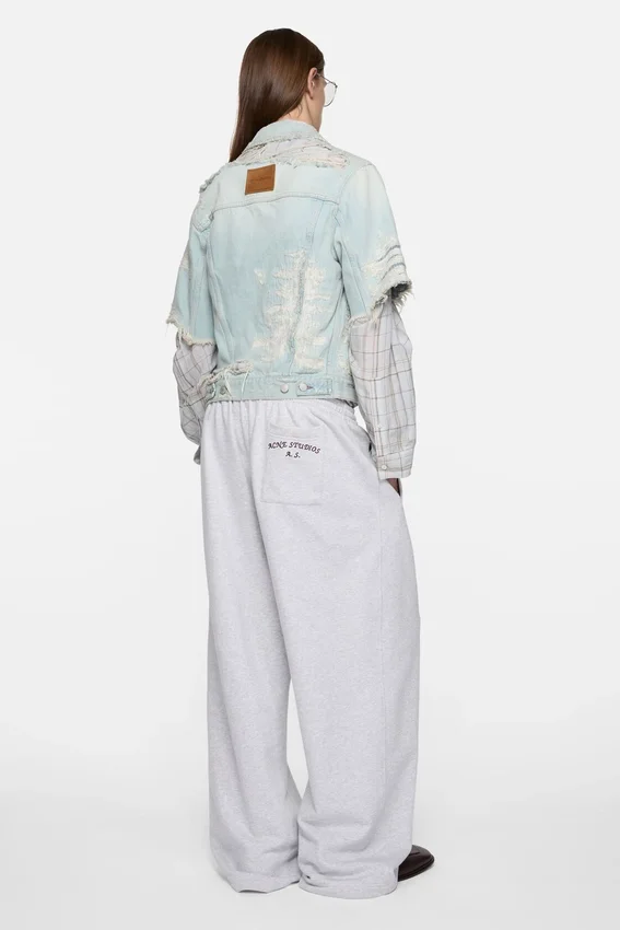 Mended denim jacket