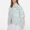 Mended denim jacket