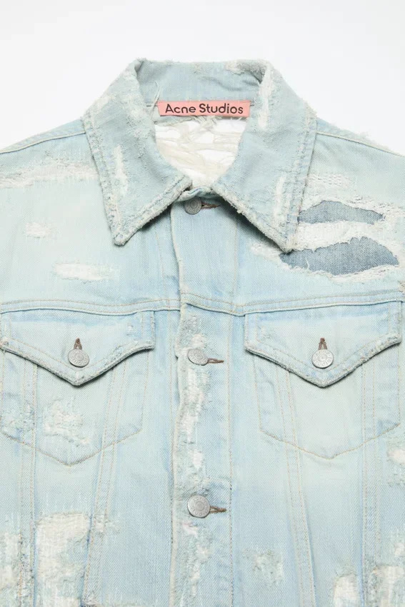 Mended denim jacket