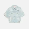 Mended denim jacket