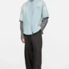 Mended denim shirt
