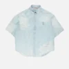 Mended denim shirt