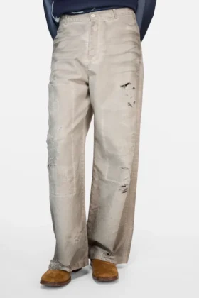 Mended denim trousers – Regular fit