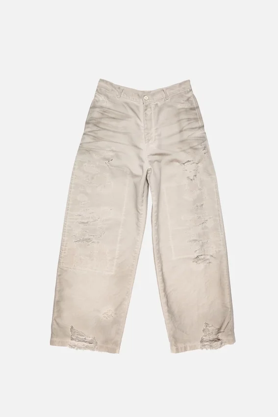 Mended denim trousers - Regular fit