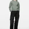 Mended fleece hoodie