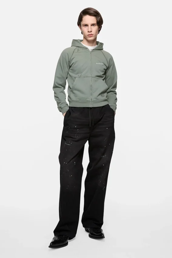 Mended fleece hoodie