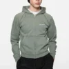Mended fleece hoodie