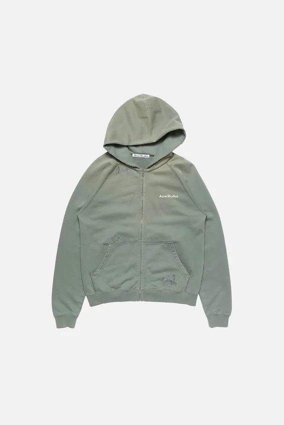 Mended fleece hoodie