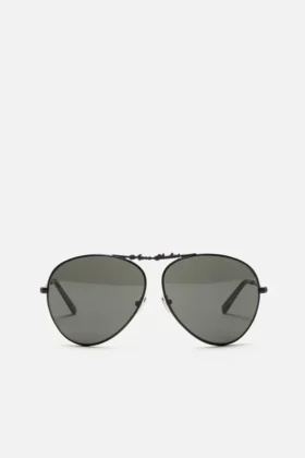 Metal aviator sunglasses