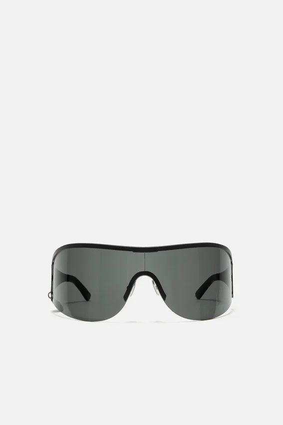 Metal shield sunglasses