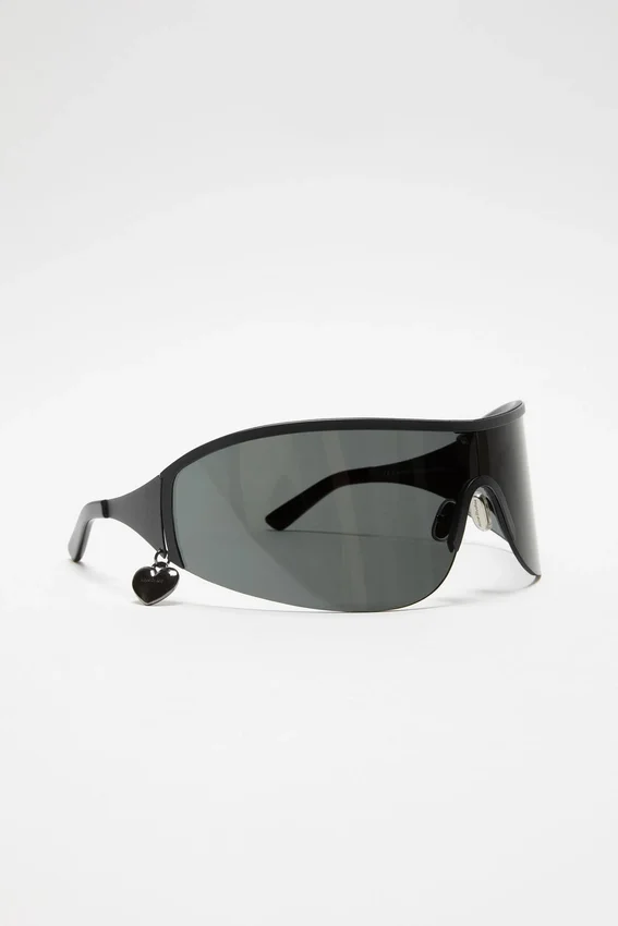 Metal shield sunglasses
