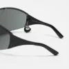 Metal shield sunglasses