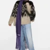 Metallic knit sweater
