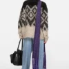 Metallic knit sweater
