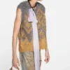Metallic knit vest