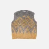 Metallic knit vest