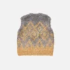 Metallic knit vest